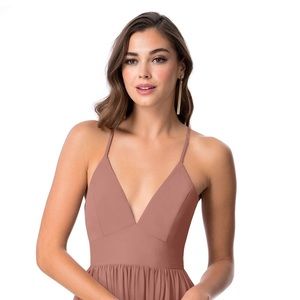 Azazie Aaida Bridesmaid Dress in Cedar Rose